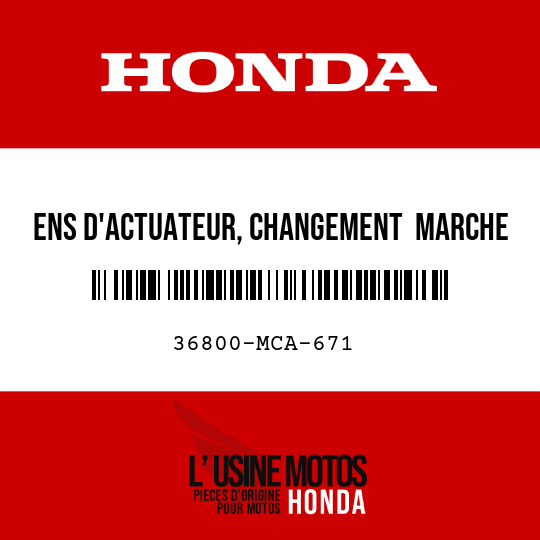 image de 36800-MCA-671 ENS D'ACTUATEUR, CHANGEMENT  MARCHE ARRIERE