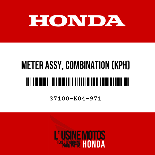 image de 37100-K04-971 METER ASSY, COMBINATION (KPH)