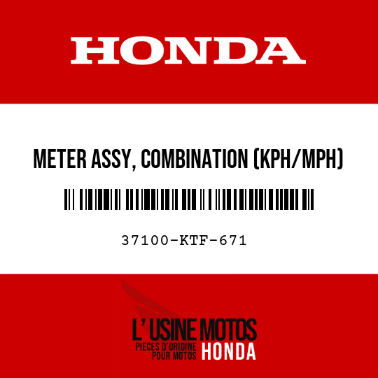 image de 37100-KTF-671 METER ASSY, COMBINATION (KPH/MPH)