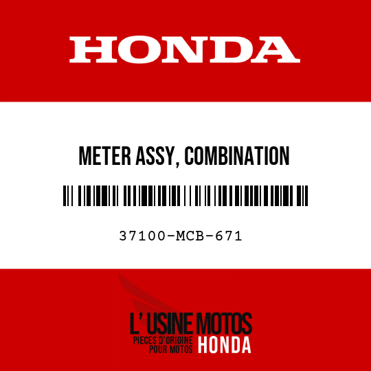 image de 37100-MCB-671 METER ASSY, COMBINATION