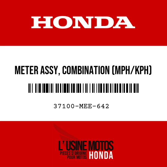 image de 37100-MEE-642 METER ASSY, COMBINATION (MPH/KPH)