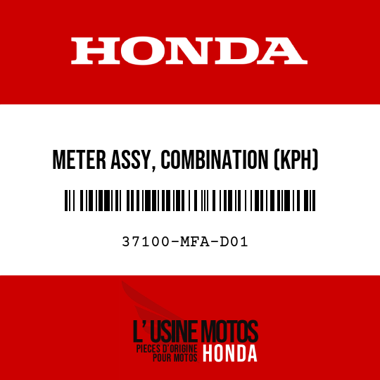image de 37100-MFA-D01 METER ASSY, COMBINATION (KPH)