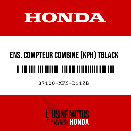 image de 37100-MFN-D11ZB ENS. COMPTEUR COMBINE (KPH) TBLACK