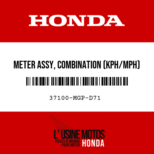 image de 37100-MGP-D71 METER ASSY, COMBINATION (KPH/MPH)
