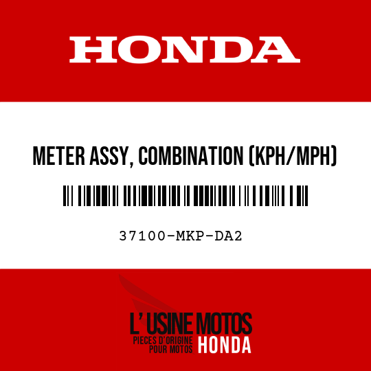 image de 37100-MKP-DA2 METER ASSY, COMBINATION (KPH/MPH)