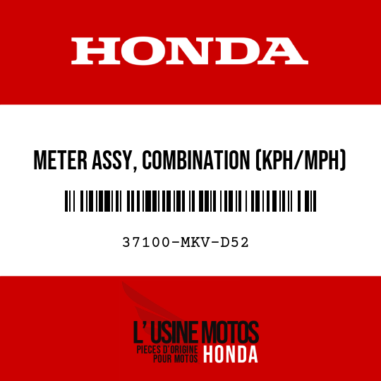 image de 37100-MKV-D52 METER ASSY, COMBINATION (KPH/MPH)