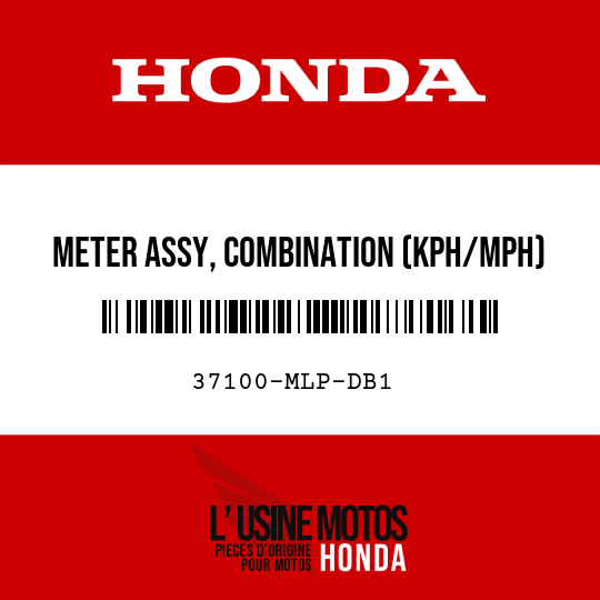 image de 37100-MLP-DB1 METER ASSY, COMBINATION (KPH/MPH)