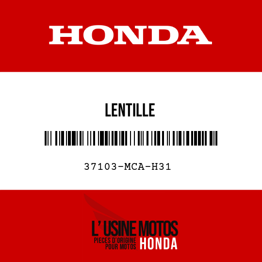 image de 37103-MCA-H31 LENTILLE