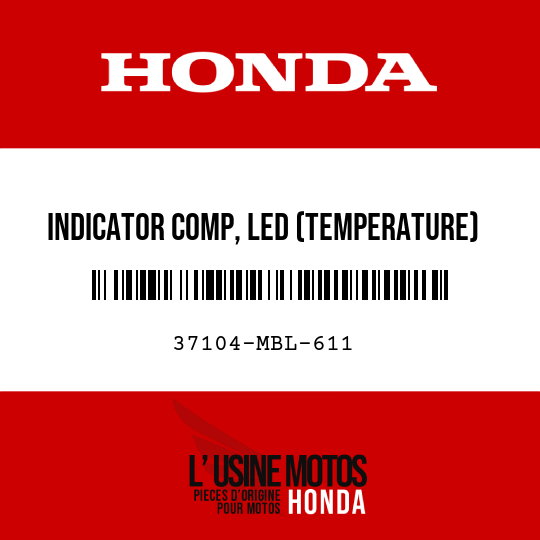 image de 37104-MBL-611 INDICATOR COMP, LED (TEMPERATURE)
