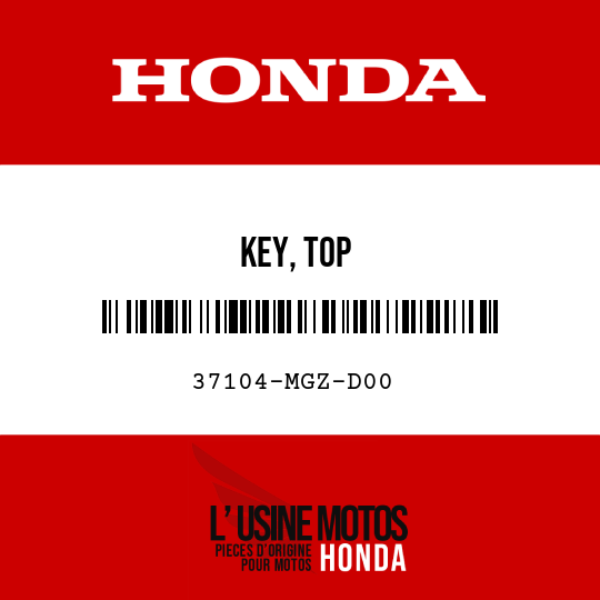 image de 37104-MGZ-D00 KEY, TOP