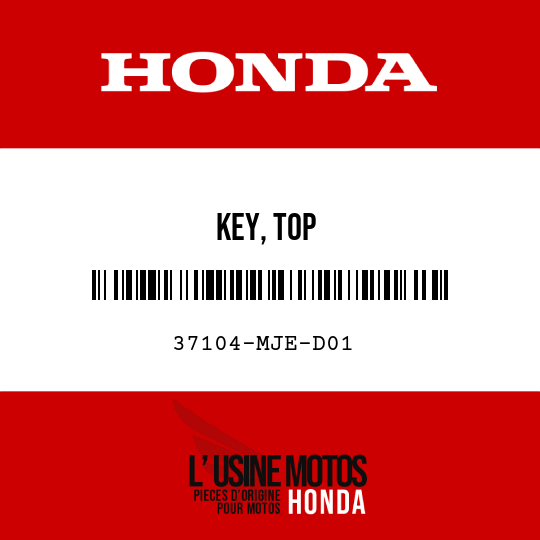 image de 37104-MJE-D01 KEY, TOP