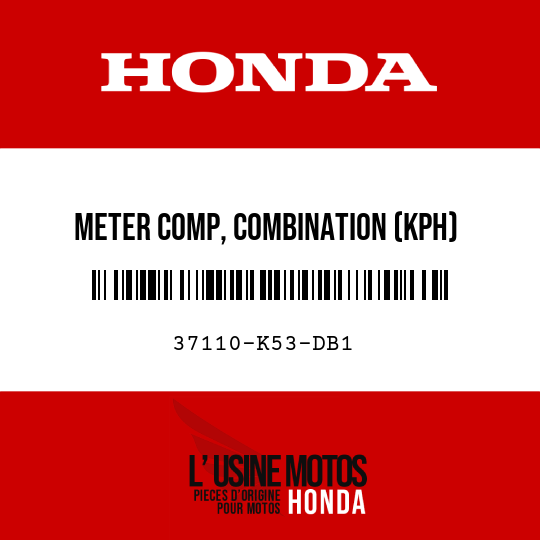 image de 37110-K53-DB1 METER COMP, COMBINATION (KPH)