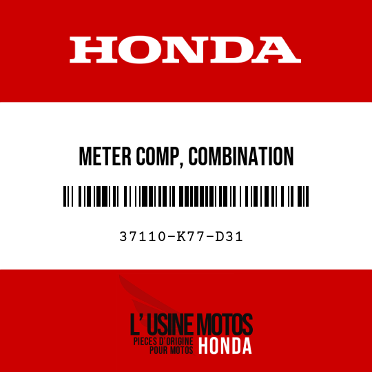 image de 37110-K77-D31 METER COMP, COMBINATION
