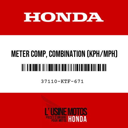 image de 37110-KTF-671 METER COMP, COMBINATION (KPH/MPH)