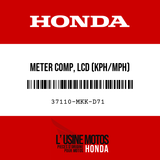 image de 37110-MKK-D71 METER COMP, LCD (KPH/MPH)