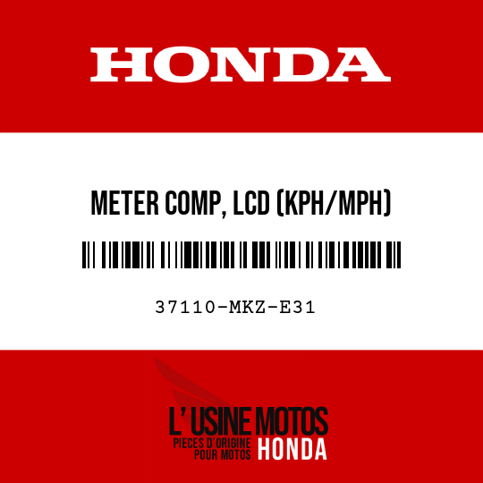 image de 37110-MKZ-E31 METER COMP, LCD (KPH/MPH)