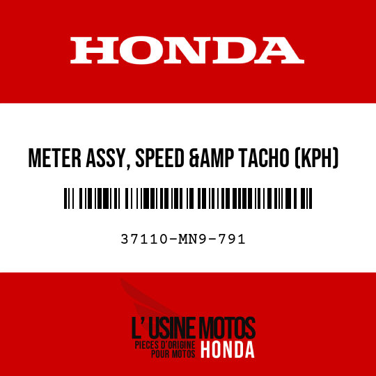 image de 37110-MN9-791 METER ASSY, SPEED &amp TACHO (KPH)
