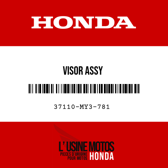 image de 37110-MY3-781 VISOR ASSY