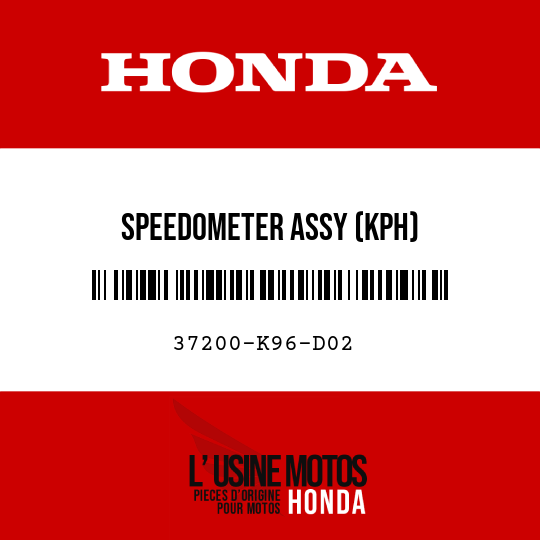 image de 37200-K96-D02 SPEEDOMETER ASSY (KPH)