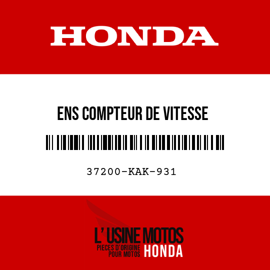 image de 37200-KAK-931 ENS COMPTEUR DE VITESSE
