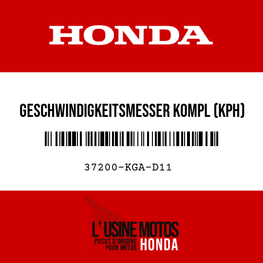 image de 37200-KGA-D11 GESCHWINDIGKEITSMESSER KOMPL (KPH)
