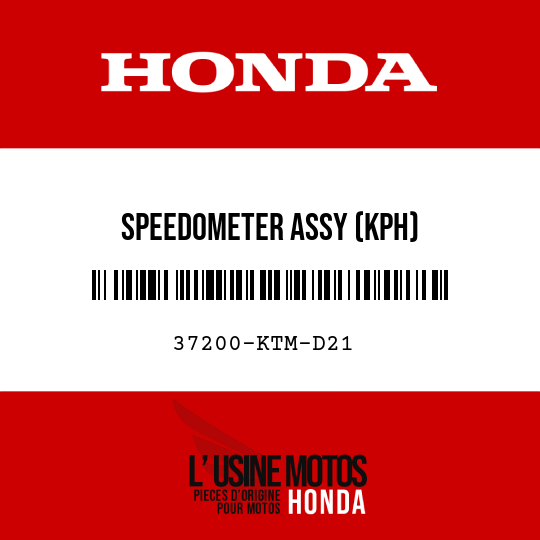 image de 37200-KTM-D21 SPEEDOMETER ASSY (KPH)