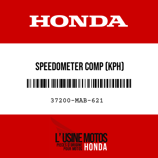 image de 37200-MAB-621 SPEEDOMETER COMP (KPH)