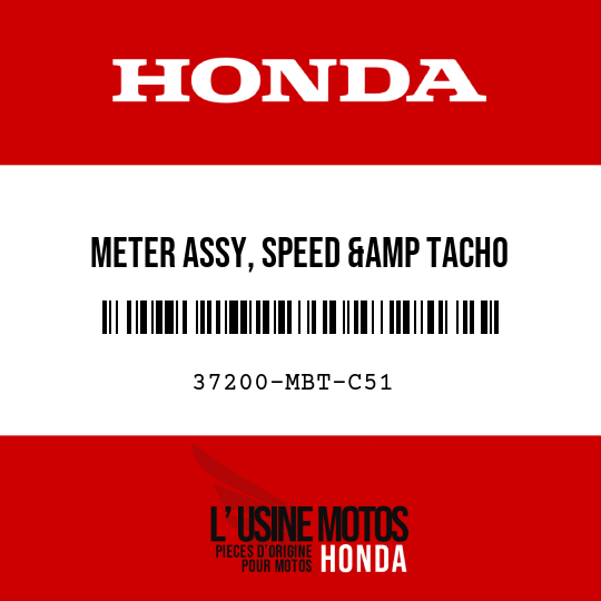 image de 37200-MBT-C51 METER ASSY, SPEED &amp TACHO