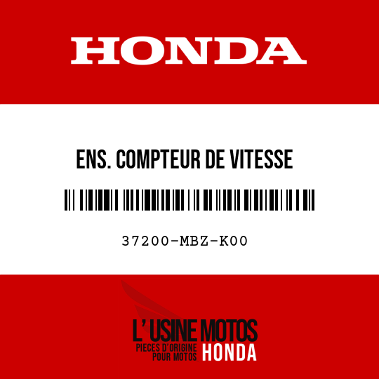 image de 37200-MBZ-K00 ENS. COMPTEUR DE VITESSE