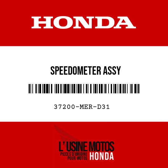 image de 37200-MER-D31 SPEEDOMETER ASSY