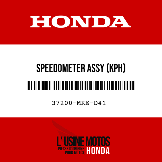image de 37200-MKE-D41 SPEEDOMETER ASSY (KPH)