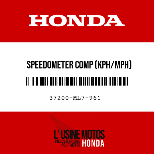 image de 37200-ML7-961 SPEEDOMETER COMP (KPH/MPH)