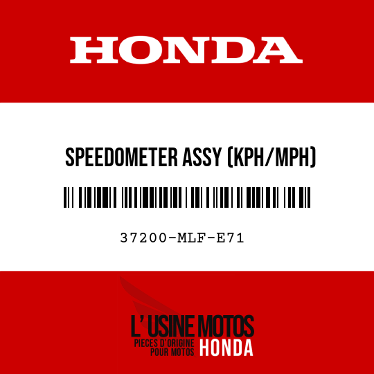 image de 37200-MLF-E71 SPEEDOMETER ASSY (KPH/MPH)