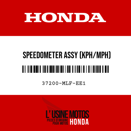 image de 37200-MLF-EE1 SPEEDOMETER ASSY (KPH/MPH)