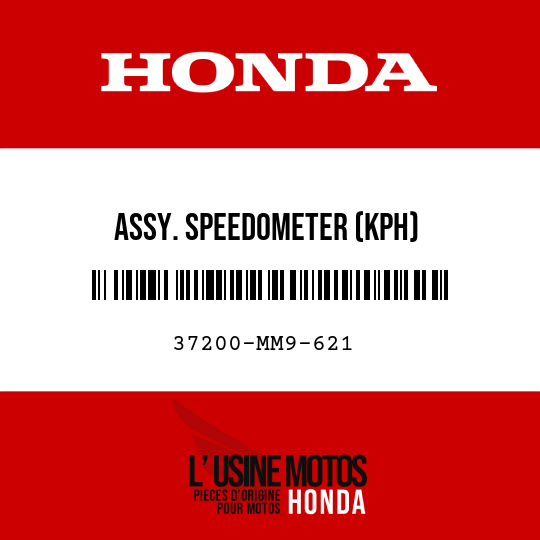 image de 37200-MM9-621 ASSY. SPEEDOMETER (KPH)