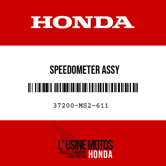 image de 37200-MS2-611 SPEEDOMETER ASSY