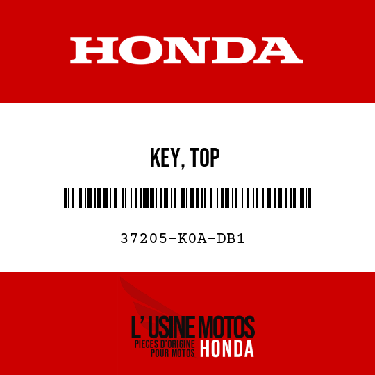 image de 37205-K0A-DB1 KEY, TOP