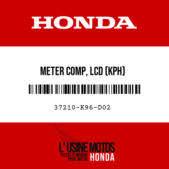 image de 37210-K96-D02 METER COMP, LCD (KPH)
