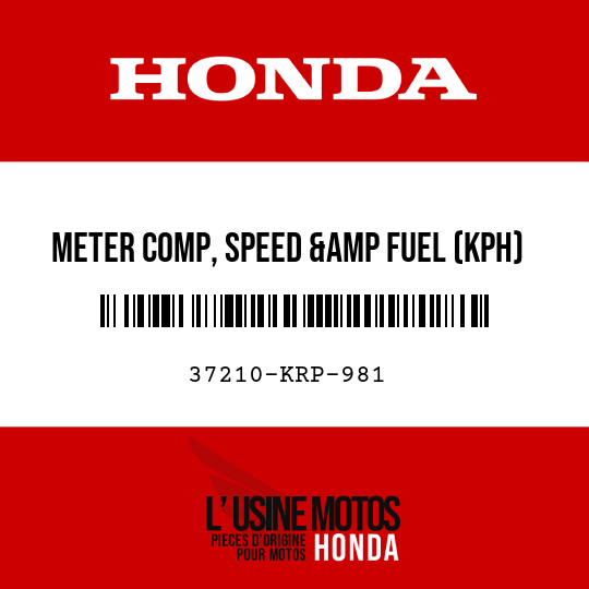 image de 37210-KRP-981 METER COMP, SPEED &amp FUEL (KPH)