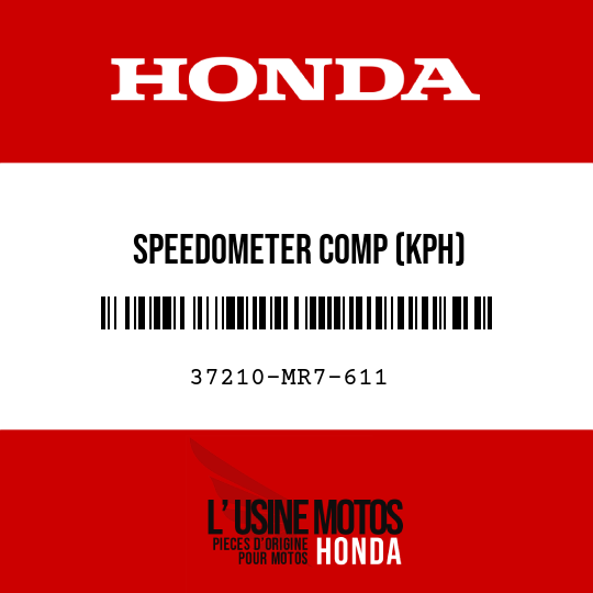 image de 37210-MR7-611 SPEEDOMETER COMP (KPH)