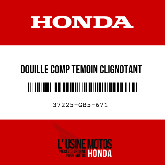image de 37225-GB5-671 DOUILLE COMP TEMOIN CLIGNOTANT