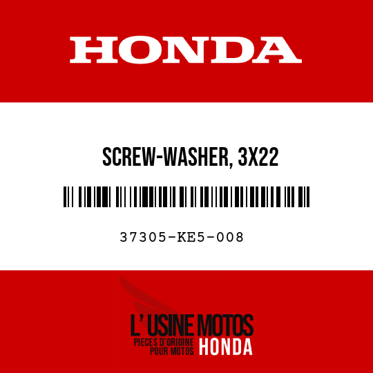 image de 37305-KE5-008 SCREW-WASHER, 3X22