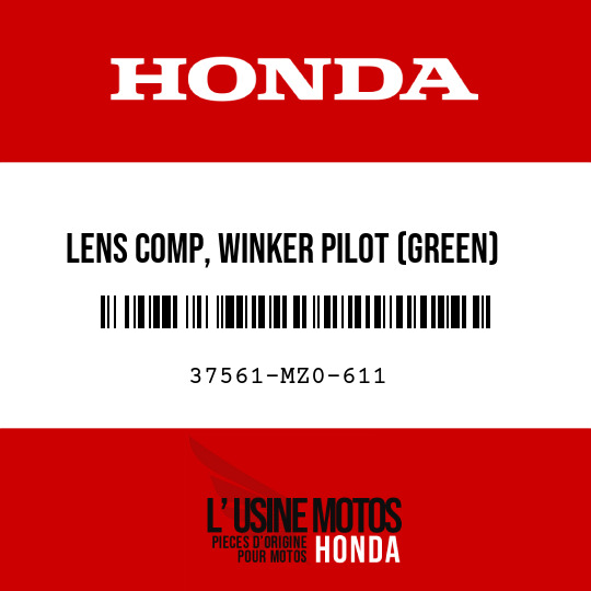 image de 37561-MZ0-611 LENS COMP, WINKER PILOT (GREEN)