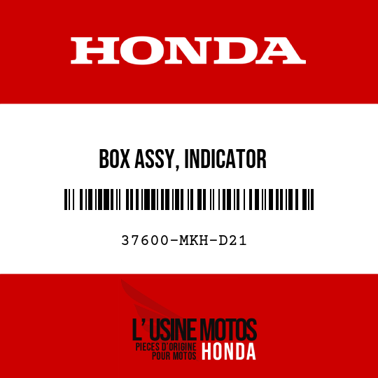 image de 37600-MKH-D21 BOX ASSY, INDICATOR