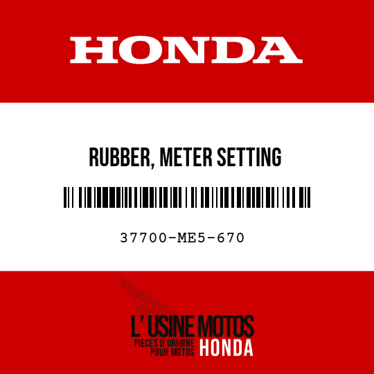 image de 37700-ME5-670 RUBBER, METER SETTING