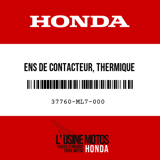 image de 37760-ML7-000 ENS DE CONTACTEUR, THERMIQUE