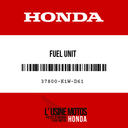 image de 37800-K1W-D61 FUEL UNIT