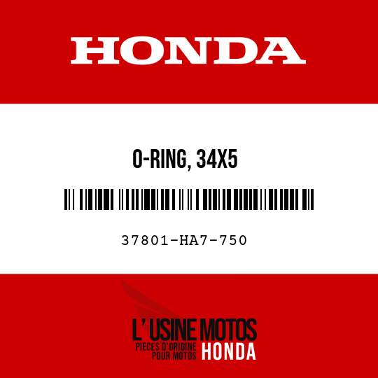 image de 37801-HA7-750 O-RING, 34X5