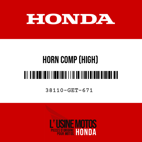 image de 38110-GET-671 HORN COMP (HIGH)