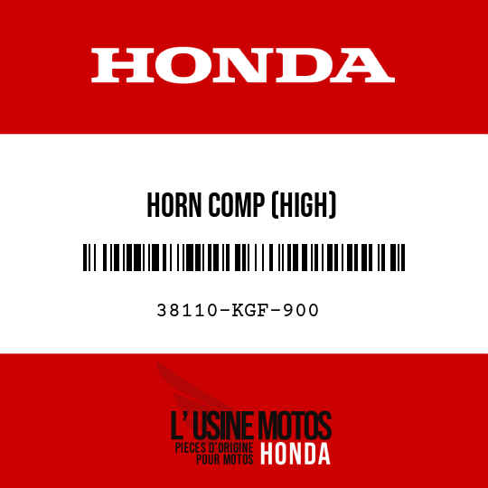 image de 38110-KGF-900 HORN COMP (HIGH)